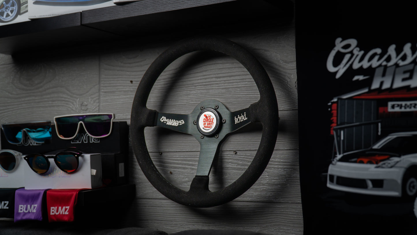 Grassroots Hero x Grip Royal 350mm Steering Wheel