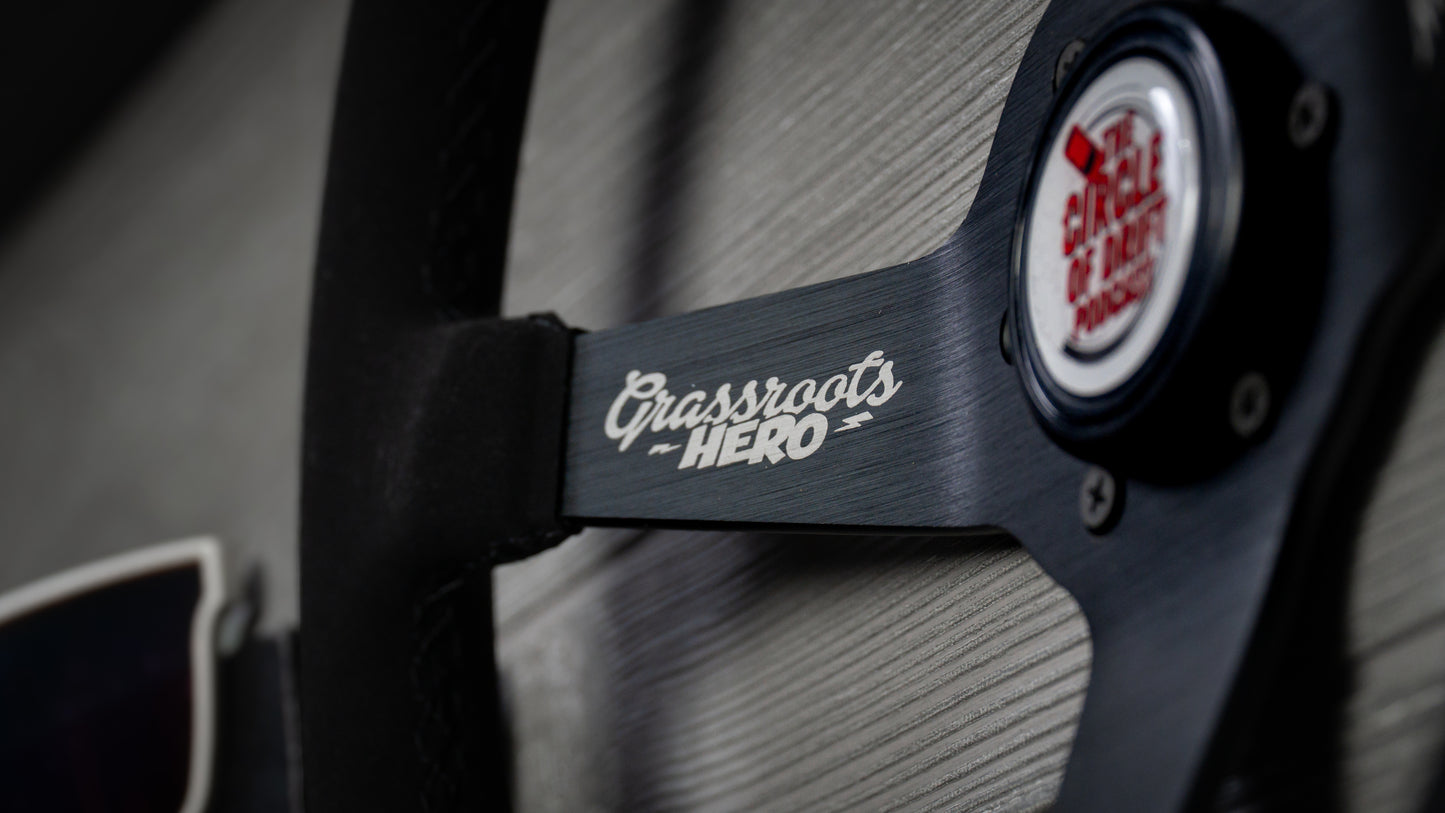 Grassroots Hero x Grip Royal 350mm Steering Wheel